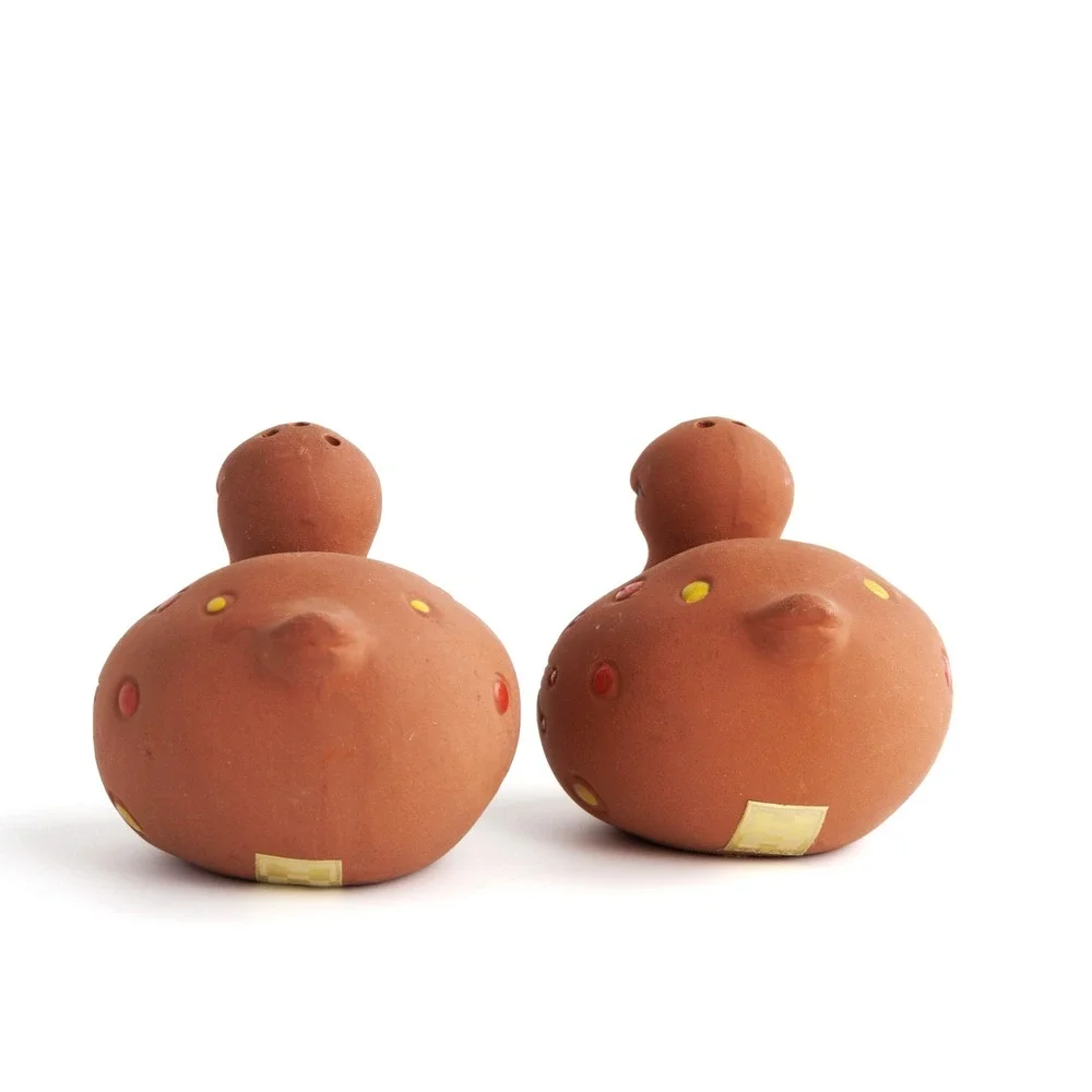 Vintage 1950s Holt Howard Terracotta Duck Salt Pepper Shakers Mid-Century